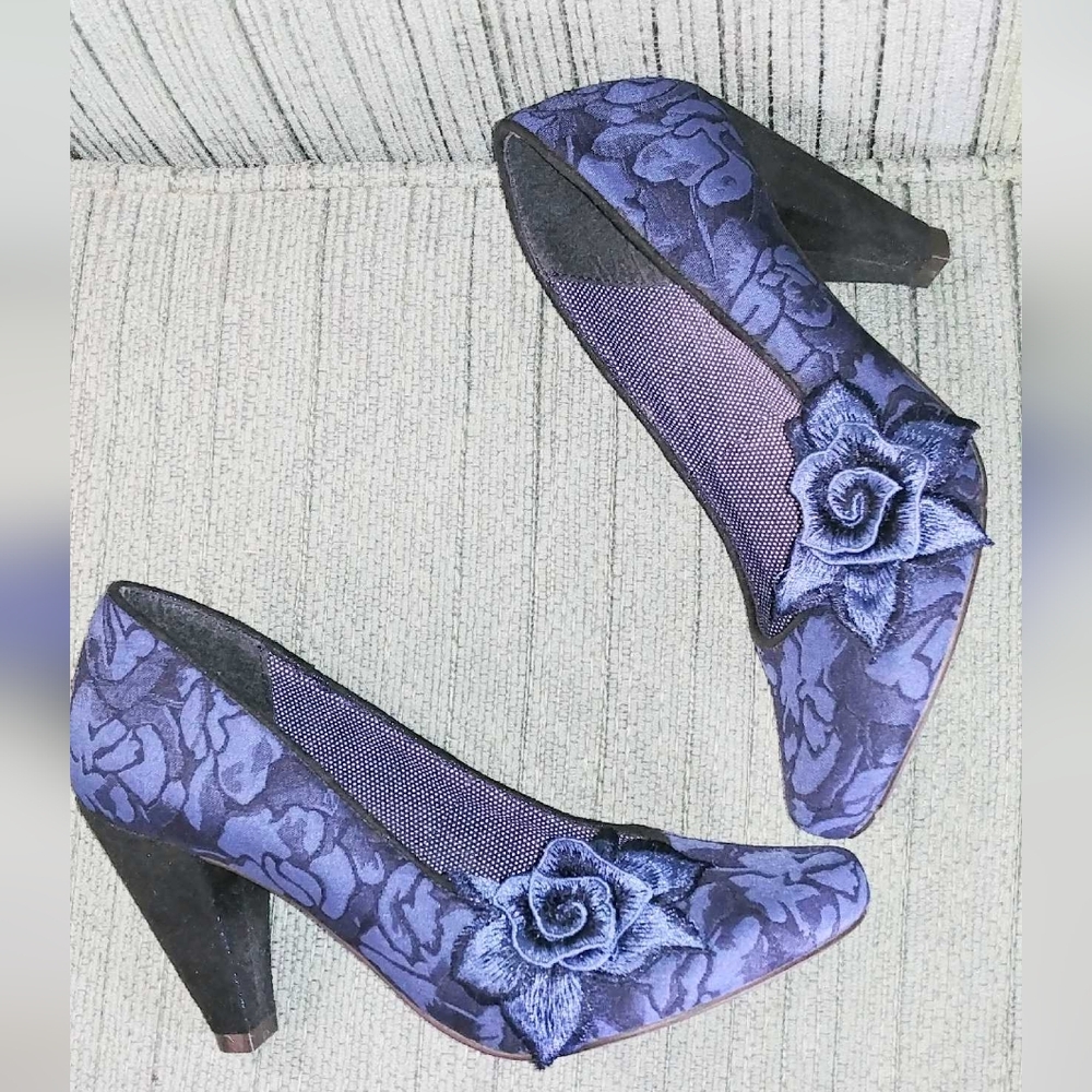 Ruby Shoo Floral Pumps